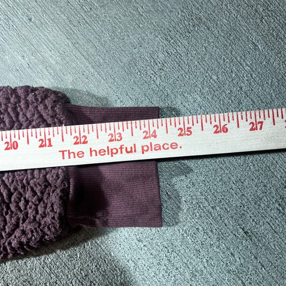 Marc New York Sherpa Zip Hoodie Plum Large Fleece Jacket - Picture 6 of 8